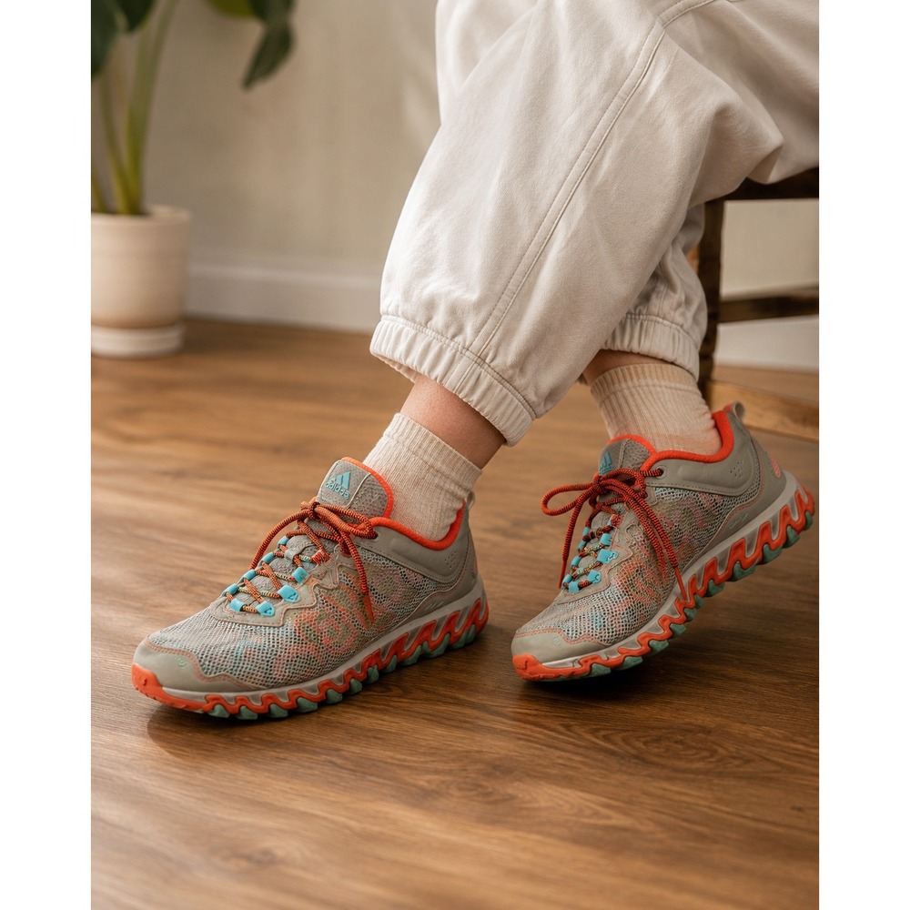 Adidas Womens Vigor TR 4‎ Low Gray, Teal And Orange Trail Running C75600 Size 8